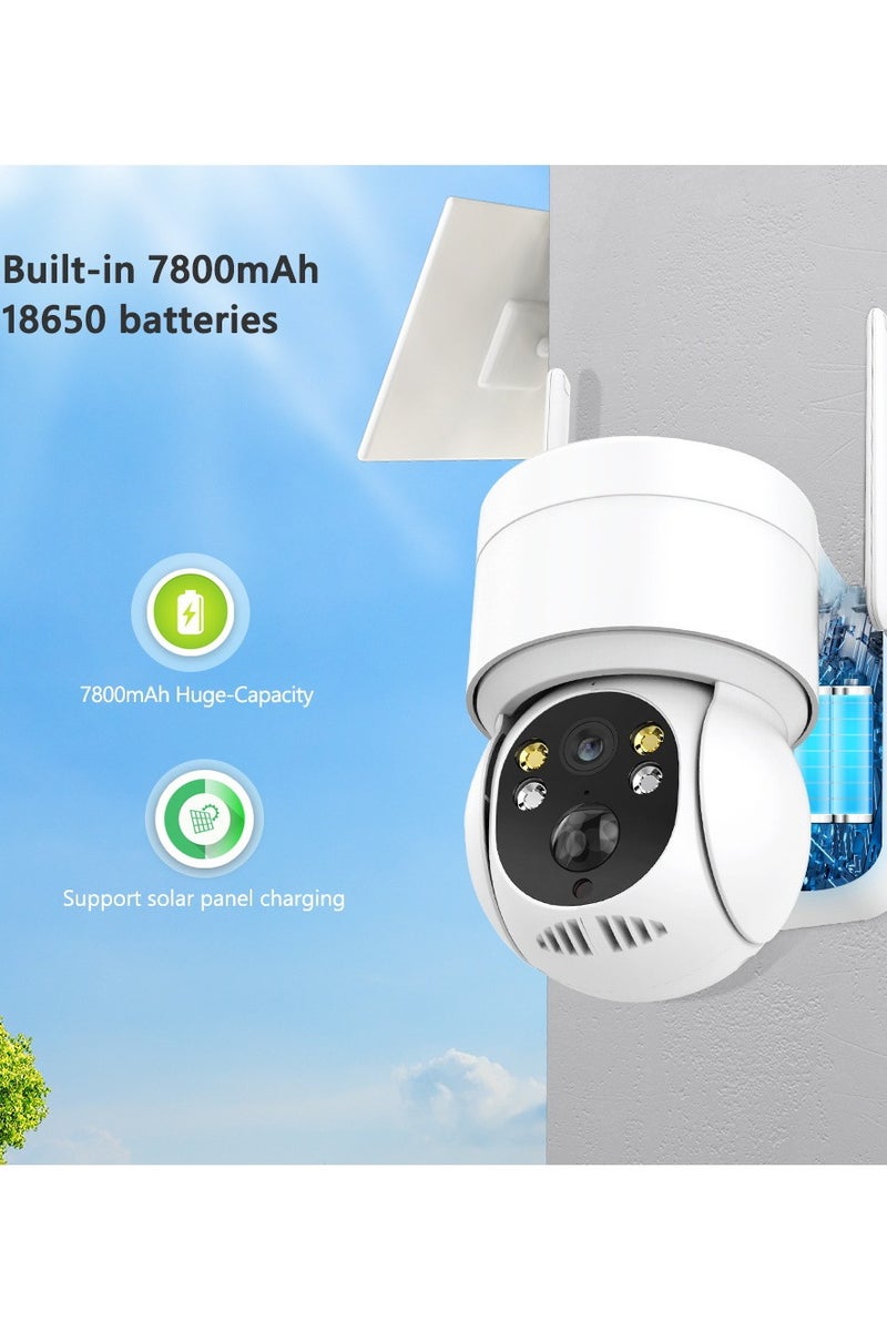Generic Solar Security Cameras Wireless Outdoor, 3MP 360° View Battery Powered Outdoor Camera, Night Vision with Spotlight, 2-Way Audio, PIR Motion Sensor, 2.4G/5G Dual Band WiFi, no Subscription - Image 5