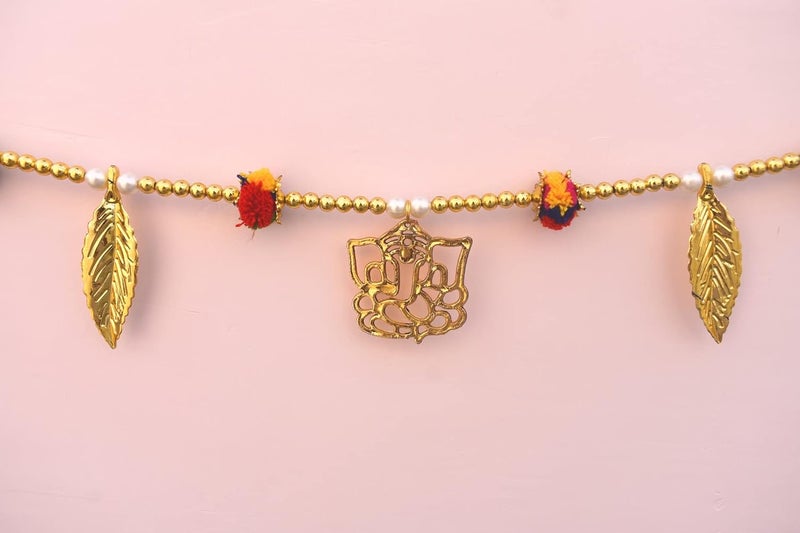 CREYENTES Lotus hangings for Decoration Handcrafted Door Toran Latkan for Decoration of Diwali Home Decoration Ganesh Fumka_Latkan - Image 3
