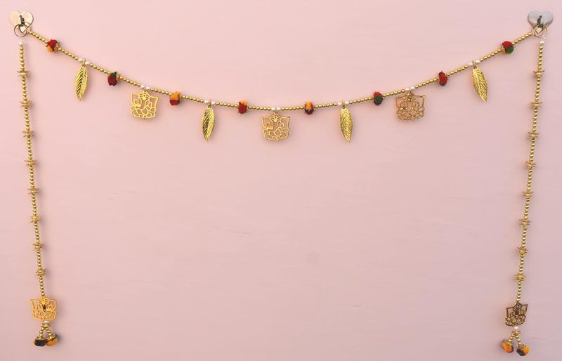 CREYENTES Lotus hangings for Decoration Handcrafted Door Toran Latkan for Decoration of Diwali Home Decoration Ganesh Fumka_Latkan - Image 1