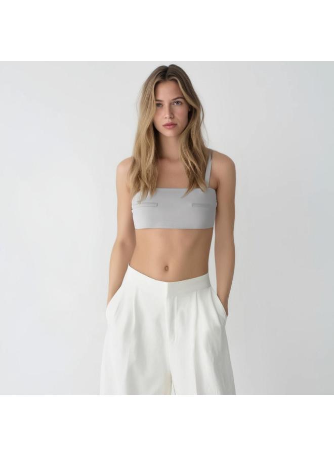 Zara قميص نسائي بتصميم نحيف بدون حمالات عالي الجودة - Image 2