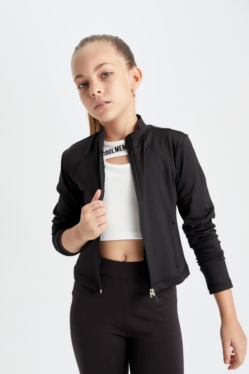 ديفاكتو كارديجان بناتي بسوسته سليم فيت وياقة عالية - Image 4