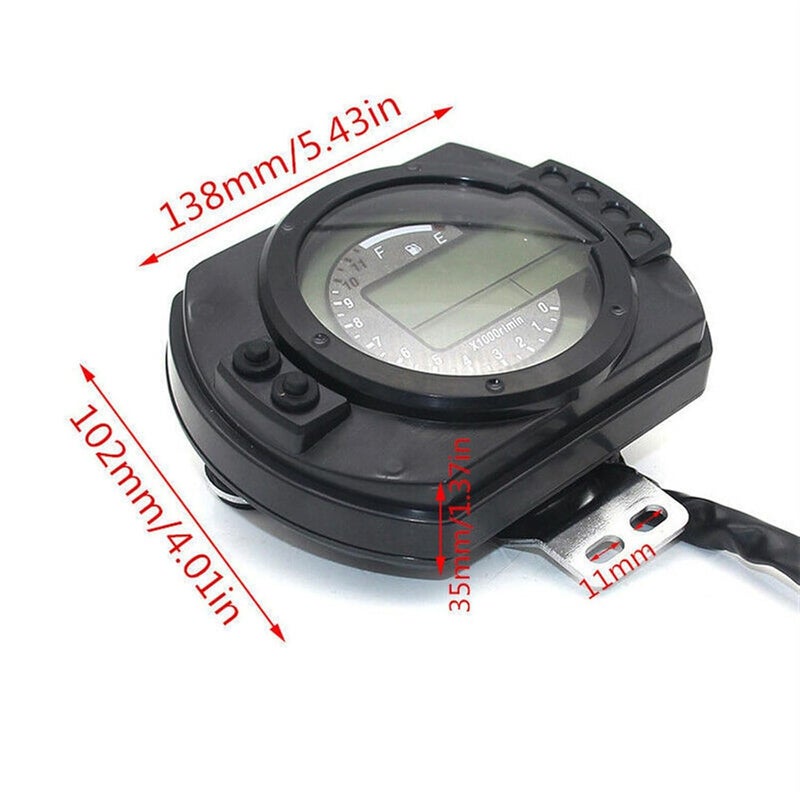 DEMULAX 12500 RPM Motorcycle Speedometer with 7 Colors Backlight - Image 2