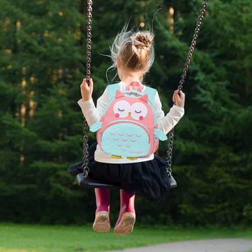 SUN EIGHT Preschool Backpack Toddler for Girls Animal Waterproof Kids Backpack 3D Cartoon School Bag for Baby Girl Boy 1-5 Years（Cute Owl） - Image 2