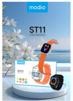 modio Smart Watch ST11 Network 4G Display Screen 2.2" HD with 3 Pairs Straps With SIM Card Support For Mobile With Google Play Support For All Apps 64GB  - Image 4