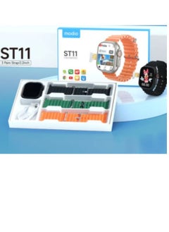 modio Smart Watch ST11 Network 4G Display Screen 2.2" HD with 3 Pairs Straps With SIM Card Support For Mobile With Google Play Support For All Apps 64GB  - Image 2
