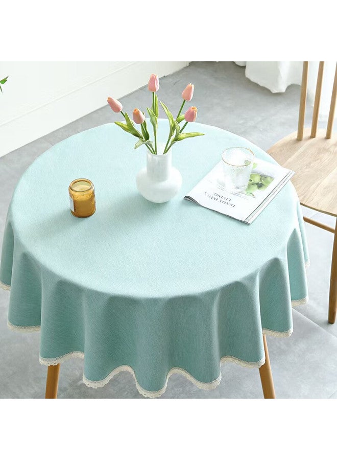 Moon Time Mengtingyuan Tablecloth, Waterproof, Oil-proof, Scald-proof, Washable, Dining Table Cover, Coffee Table Cloth, Table Mat, 160*160cm - Image 4