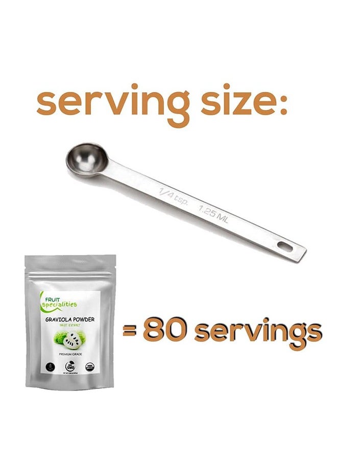 SUNRISE - Graviola (Soursop) Organic Fruit Powder Allnatural Pure Graviola Fruit Powder Annona Muricata Guanabana (3.52 Oz) - Image 1