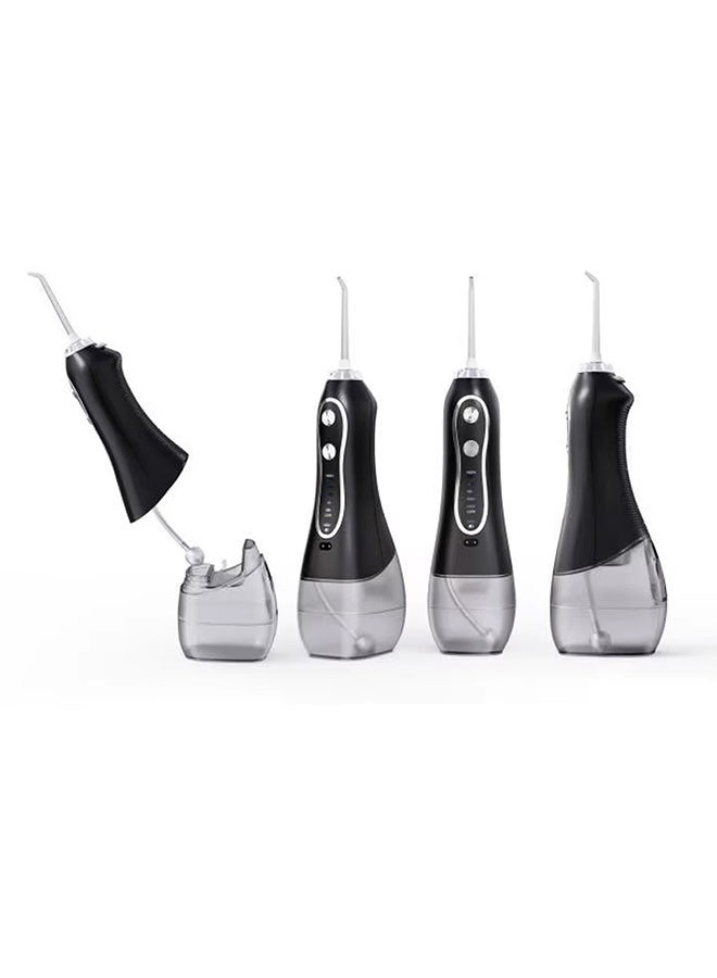 CATANES Water Flosser For Teeth Cordless 300Ml Portable Oral Irrigator Flosser 5 Cleaning Modes And 6 Jet Tips, Ipx7 Waterproof - Black - Image 4