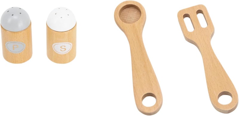 VIGA Wooden Cooking Tool Set - Montessori Pretend Play Kitchen Accessories for Kids - Image 3