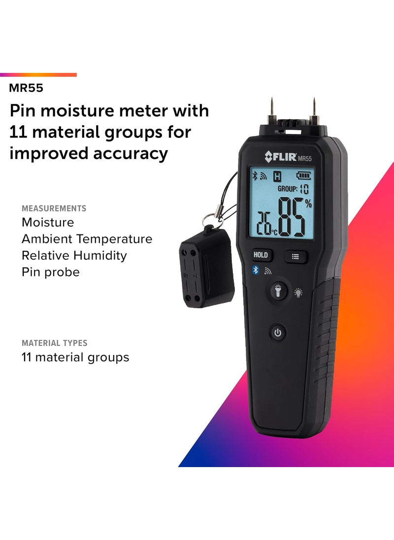 Flir FLIR MR55  Pin Moisture Meter with Bluetooth for Instant Data Sharing via The FLIR Tools Mobile app  - Image 2