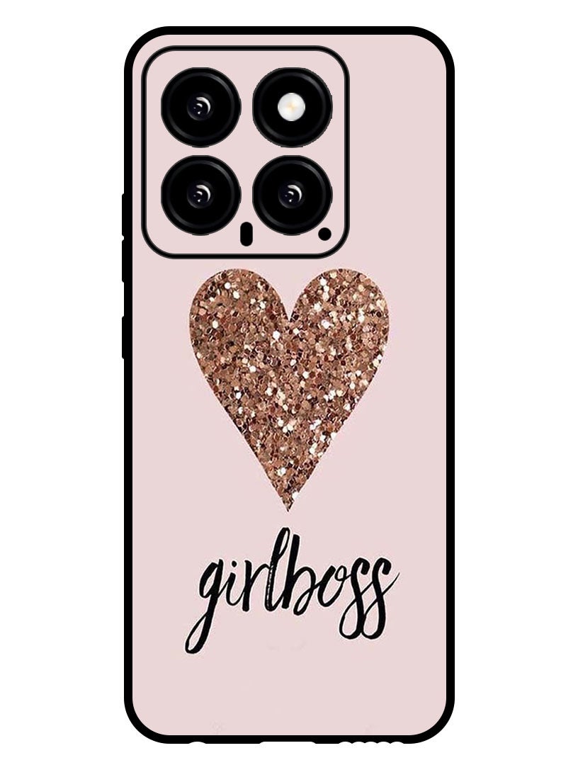 Theodor Protective Case Anti Scratch Shock Proof Bumper Cover For Xiaomi 14 Girls Boss & Heart - Image 1