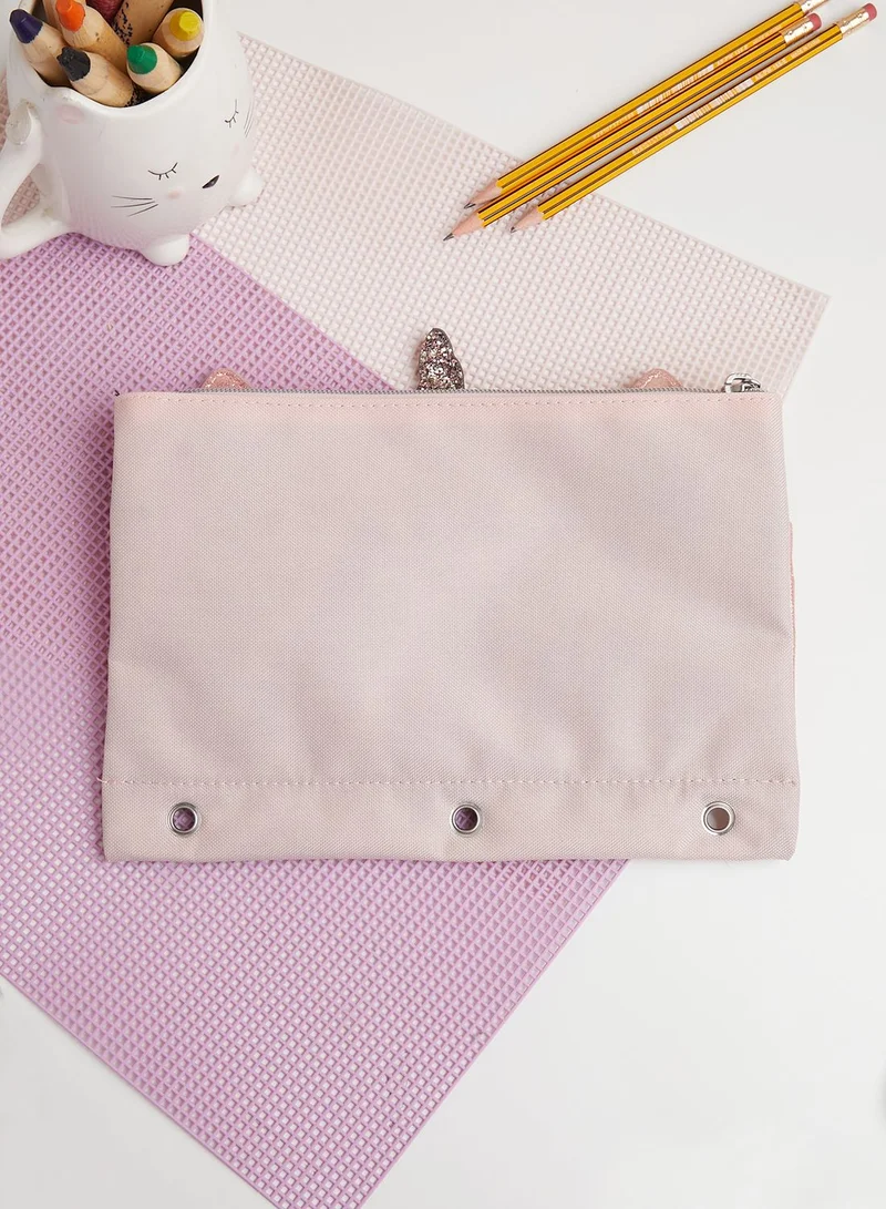 Justice Kids Unicorn Initial Pencil Case