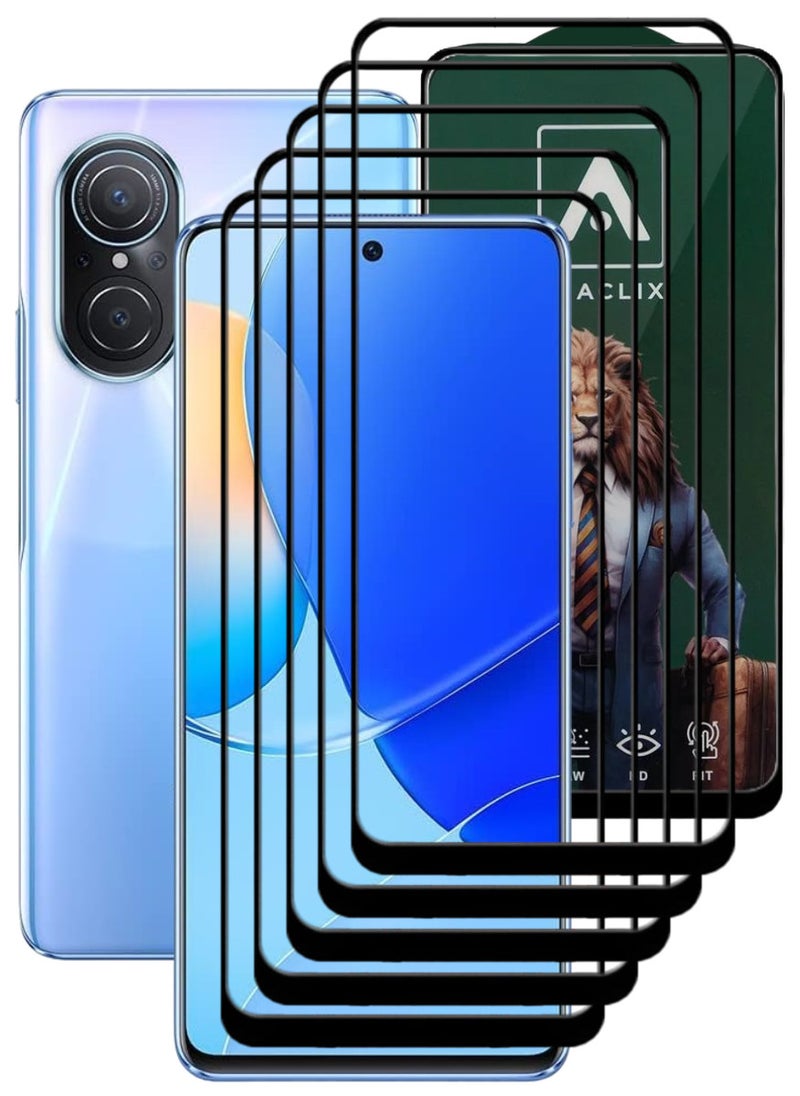 ACLIX 5 Pieces Antistatic ESD Dustproof Premium Quality High Definition Tempered Glass Screen Protector Designed For Huawei nova 9 SE - Image 1