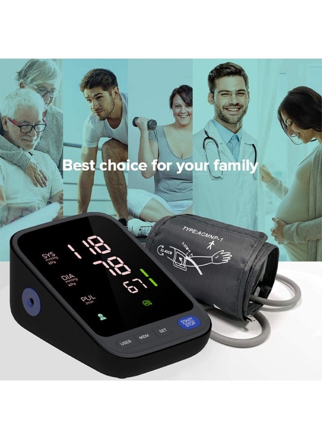 Arabest Wireless Bluetooth Accurate Automatic Upper Arm Type Blood Pressure Monitor for Home use with 17" Large and 21" Extra Large XL bp Cuff Color Screen USB Blood Pressure Machine Apple Health Free APP - Image 2