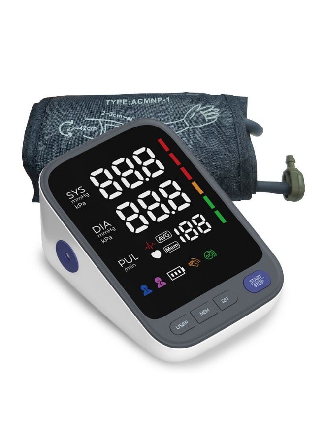 Arabest Wireless Bluetooth Accurate Automatic Upper Arm Type Blood Pressure Monitor for Home use with 17" Large and 21" Extra Large XL bp Cuff Color Screen USB Blood Pressure Machine Apple Health Free APP - Image 4