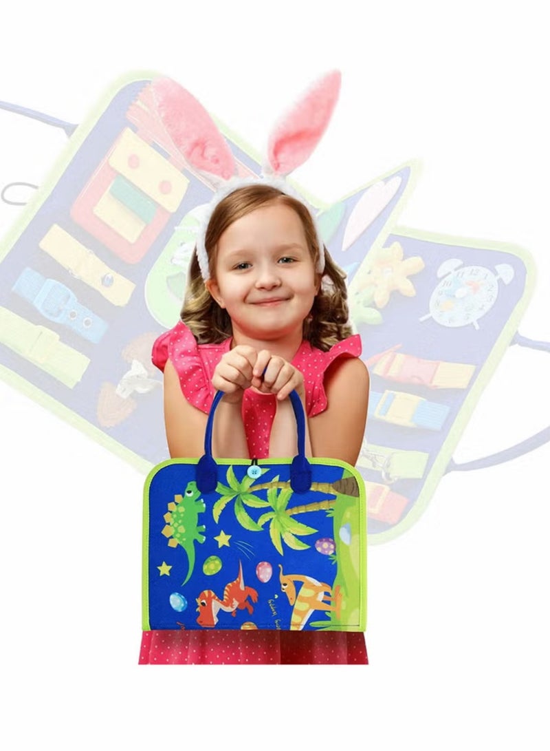 Busy Board Montessori Toys 20 in 1 Toddlers Sensory Gifts 2 3 4 Year Old Boys Girls for Fine Motor Skills Learn to Dress Early Educational - Image 3