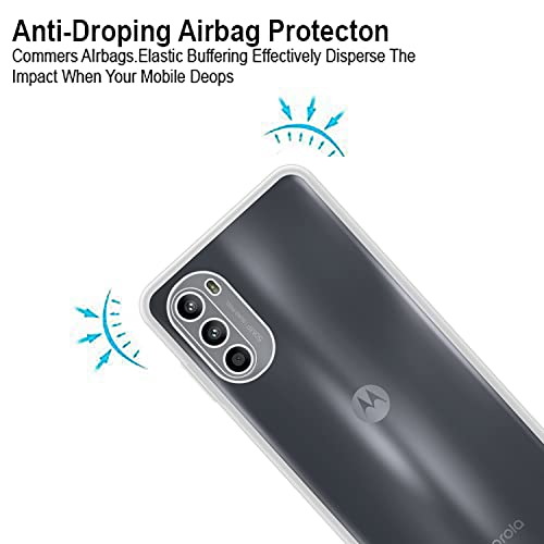 VIDO Silicone Transparent Back Case Cover for Motorola Moto G52 / Motorola Moto G82 5G (Soft & Flexible & Camera Protection Back Case) - Image 2