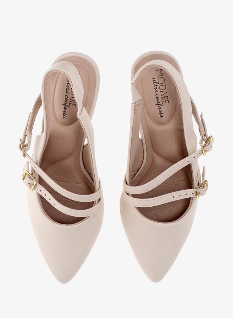 مودار حذاء بكعب منخفض للنساء - حذاء أنيق بكعب عالٍ للمكتب وأحذية كلاسيكية للبنات - Image 5