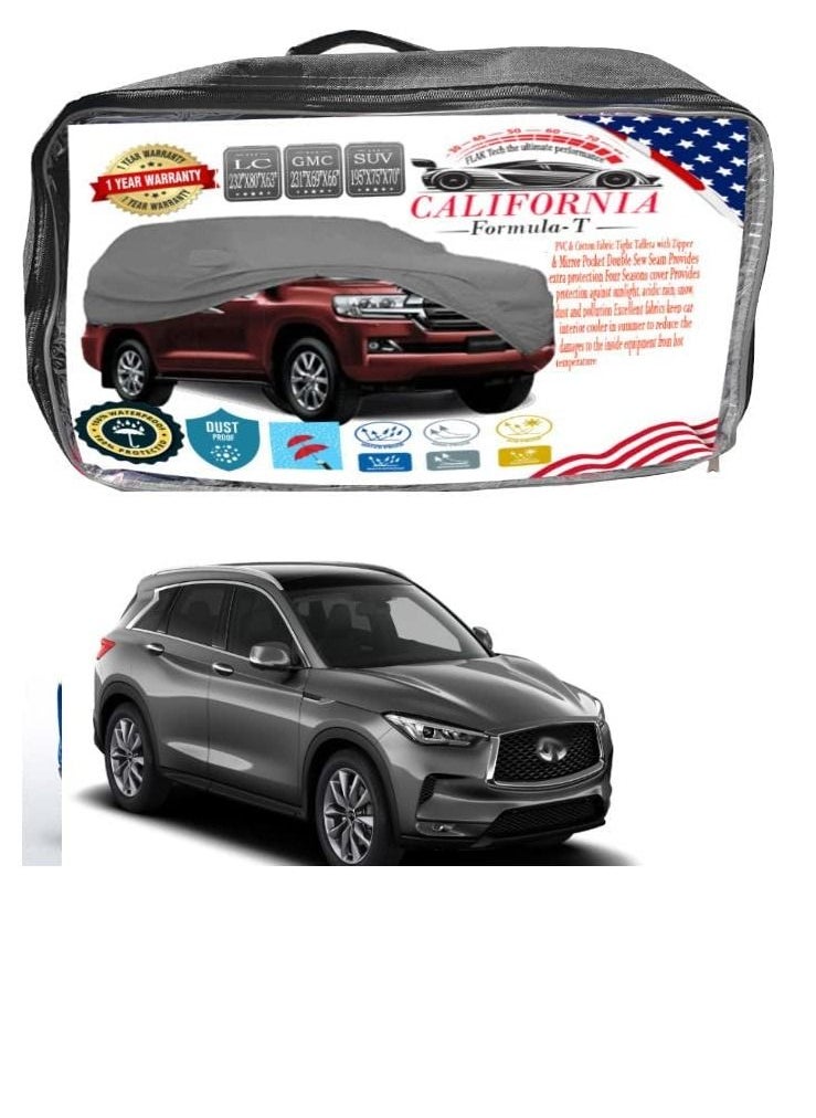 California formula-T California Car body Cover Windproof  Scratch Resistant Cover with Working Gloves INFINITI QX55 