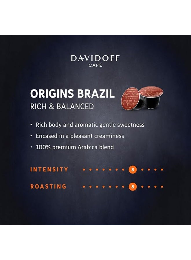 دافيدوف كبسولات قهوة برازيلية من اوريجنز - كثافة 8 - 12 - 10 × - 55 غرام - Image 2