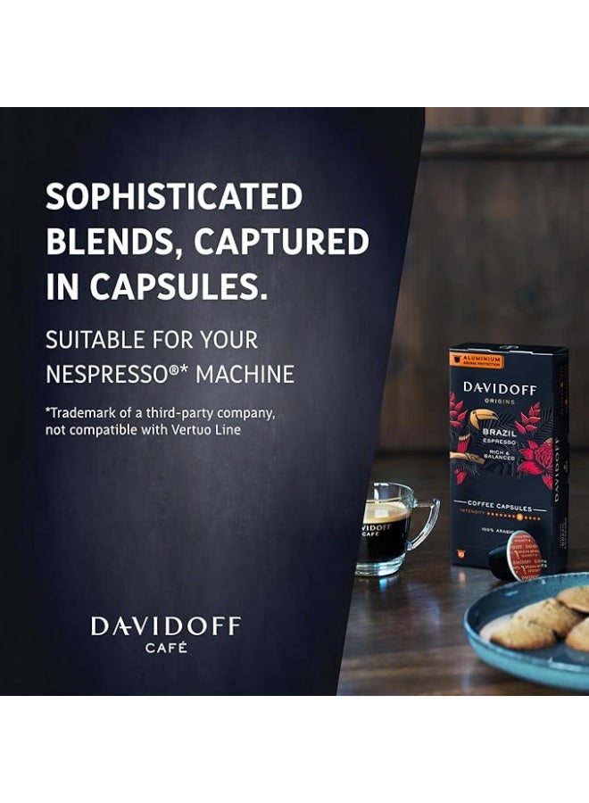 دافيدوف كبسولات قهوة برازيلية من اوريجنز - كثافة 8 - 12 - 10 × - 55 غرام - Image 5