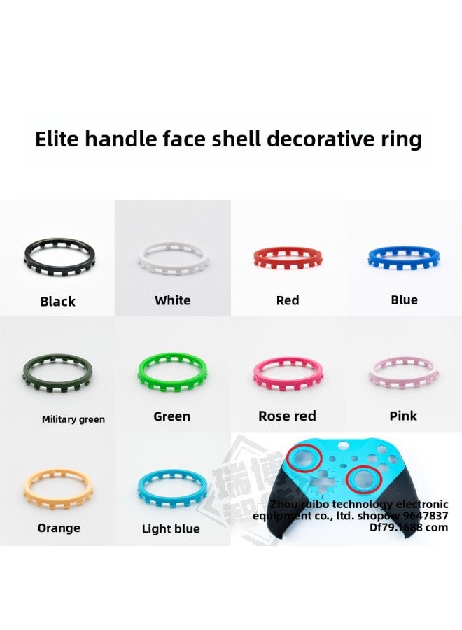 Loquat Xbox Elite Handle Face Shell Rocker Ring Repair Accessories Decorative Ring Elite First And Second Generation Handle Face Shell Decorative Ring-Product Color:Red-Elite Handle Decorative Ring - Image 2