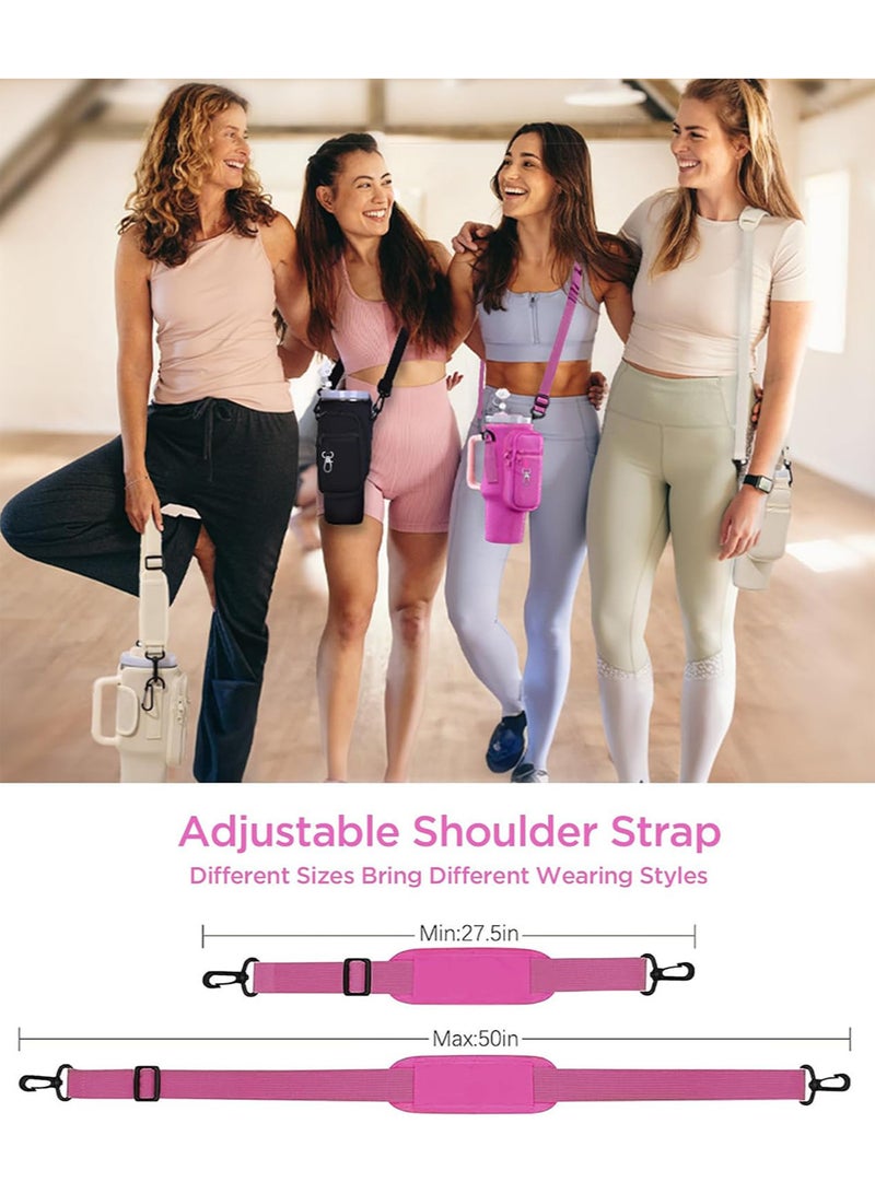 RATSAW Water Bottle Carrier Bag with Phone Pocket and 2 Adjustable Strap for Cup 40oz 30 oz  - Image 5