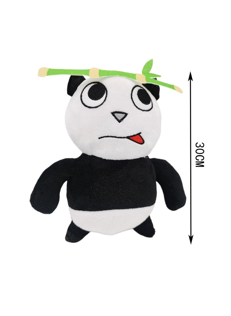 30cm Panda Plush Toy, Banban Garden Soft Cartoon Doll Ornaments, Suitable As A Gift For Children And Relatives On Birthdays And Holidays - Image 2