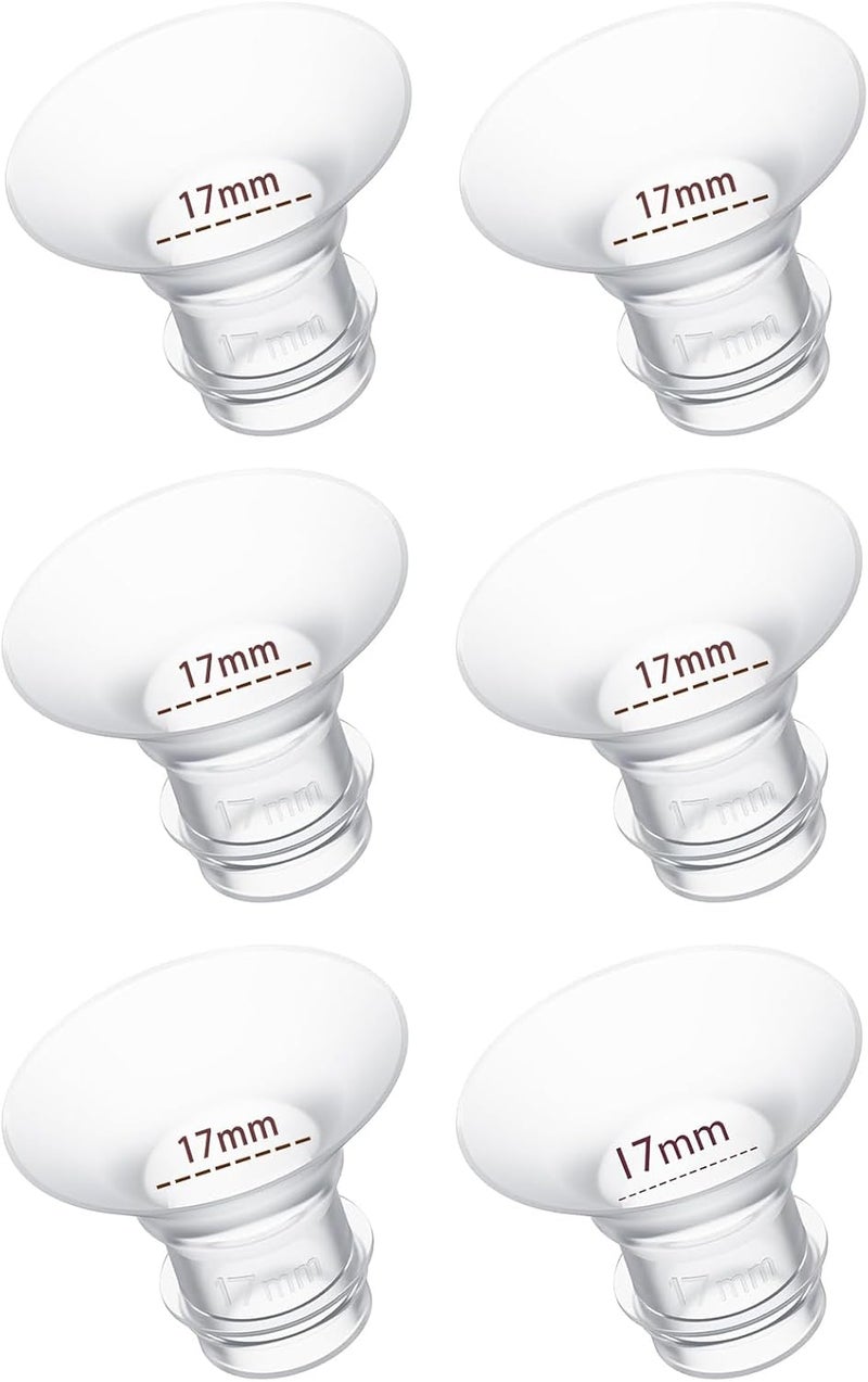 Hranio 17mm Flange Insert 6PC Compatible with 17mm Flange SpectraFlange Inserts for SpectraMomcozy Flange InsertsMomcozy Wearable Breast Pump Flange InsertFlange Inserts for Medela PumpWillowTSRETE - Image 1