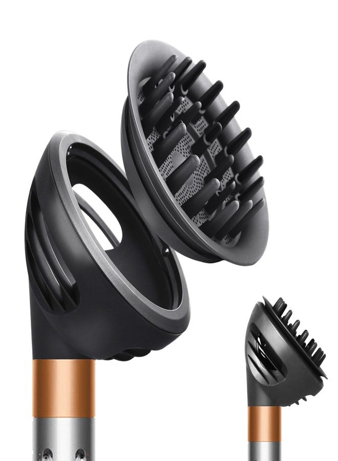 GENCAM Wave and Curl Diffuser Attachment Compatible with Dyson Airwrap Style, Airwrap Curl-Defining Diffuser Compatible with Dyson for Wavy, Curly, and Coily Hair, Enhance Natural Curls - Image 1
