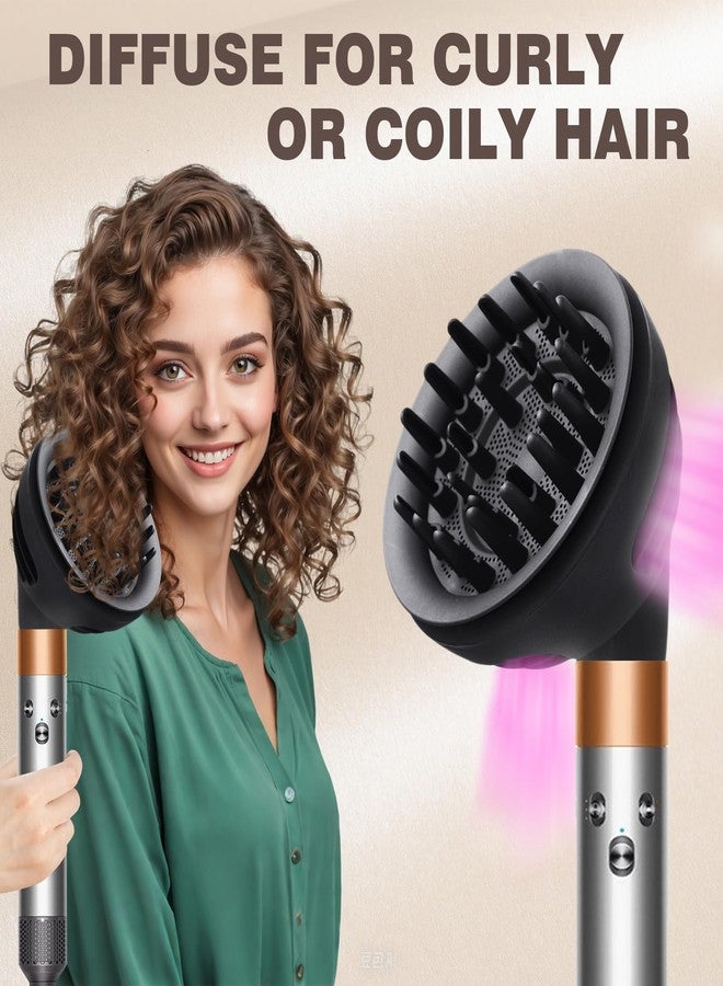 GENCAM Wave and Curl Diffuser Attachment Compatible with Dyson Airwrap Style, Airwrap Curl-Defining Diffuser Compatible with Dyson for Wavy, Curly, and Coily Hair, Enhance Natural Curls - Image 4
