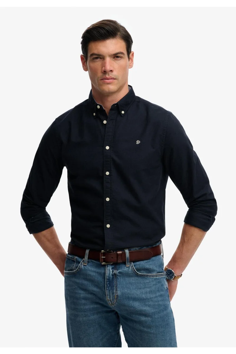 سوبر دراي Preppy Oxford Long Sleeve Shirt