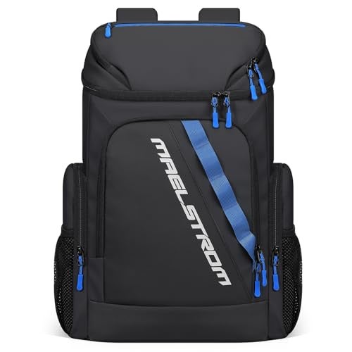 Maelstrom Backpack Cooler,36 Can Cooler Backpack,Soft Cooler Bag Insulated Leakproof,Lightweight Ice Chest Backpack,Travel Cooler Lunch Backpack for Camping,Hiking,Beach,Black - Image 1