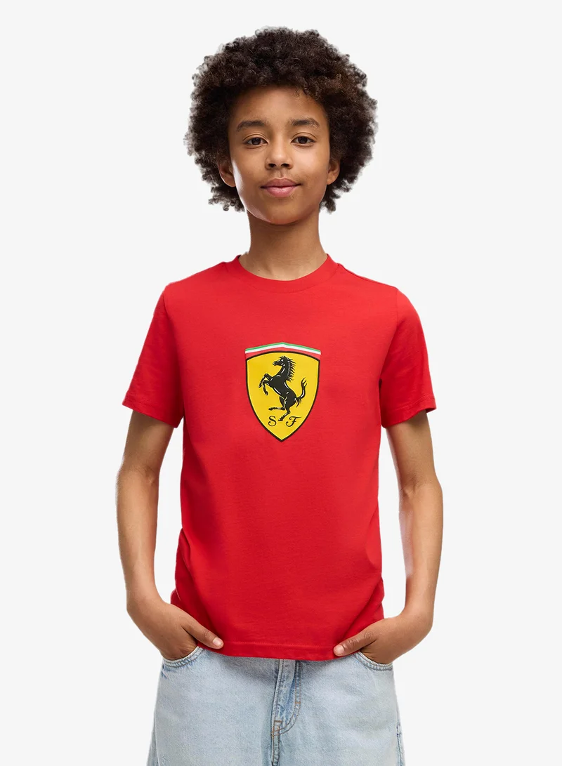 Puma Youth Ferrari Colored Shield T-Shirt