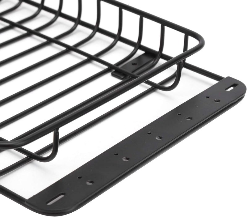 Metal Roof Rack Luggage Carrier with LED Light for - 4 Axial SCX10 90046, RC Metal Roof Rack with 5 White LEDs, Durable RC Accessories for 1/10 Scale Off - - Image 3