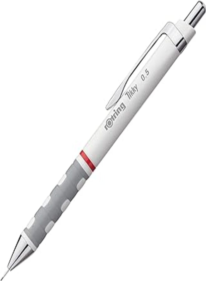 Rotring Rotring 1904698 0.5mm 1 Count (Pack of 1) Tikky Mechanical Pencil, White 