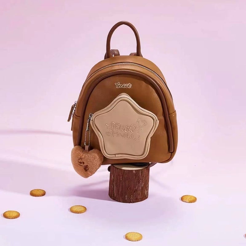 Cute Mini Backpack with Star Pattern for Women - Image 4