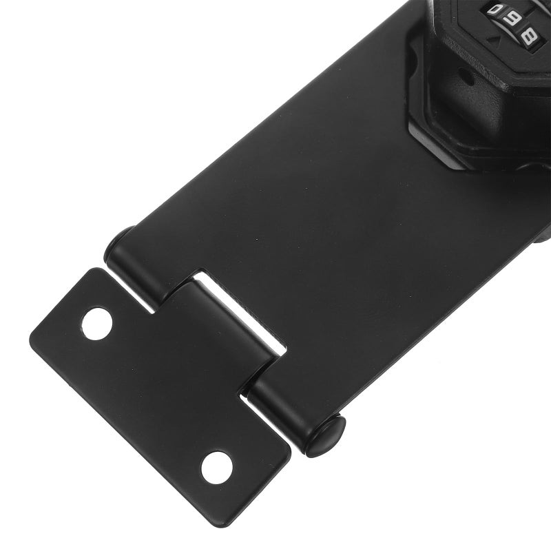 Combination Cabinet Door Lock Mechanical Password Hasp Latch Double Door Security Lock 4 Inch Screw Mount - Image 4