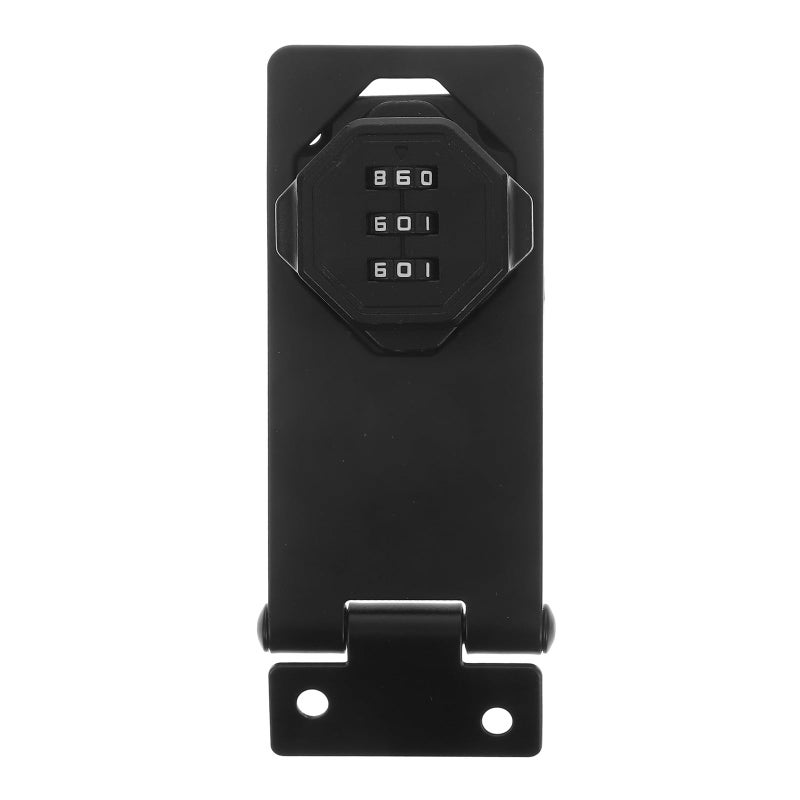 Combination Cabinet Door Lock Mechanical Password Hasp Latch Double Door Security Lock 4 Inch Screw Mount - Image 2