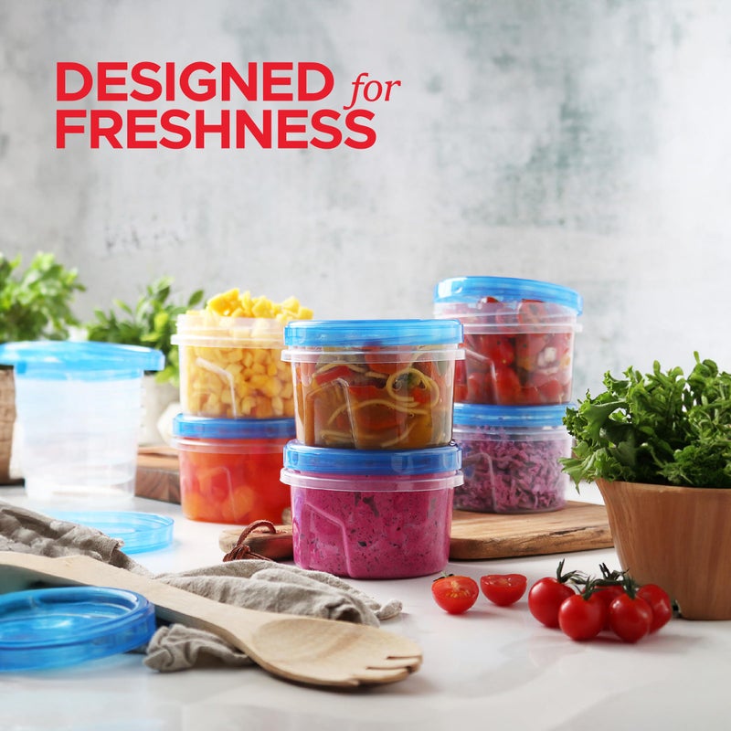 Tafura Twist Top Soup Storage Containers with Lids [16 Oz - 10 Pack] Reusable Freezer Containers for Food with Screw On Lids, 16 Ounce Food Storage Container with Cover, Leakproof, BPA Free - Image 5