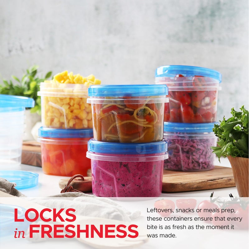 Tafura Twist Top Soup Storage Containers with Lids [16 Oz - 10 Pack] Reusable Freezer Containers for Food with Screw On Lids, 16 Ounce Food Storage Container with Cover, Leakproof, BPA Free - Image 3
