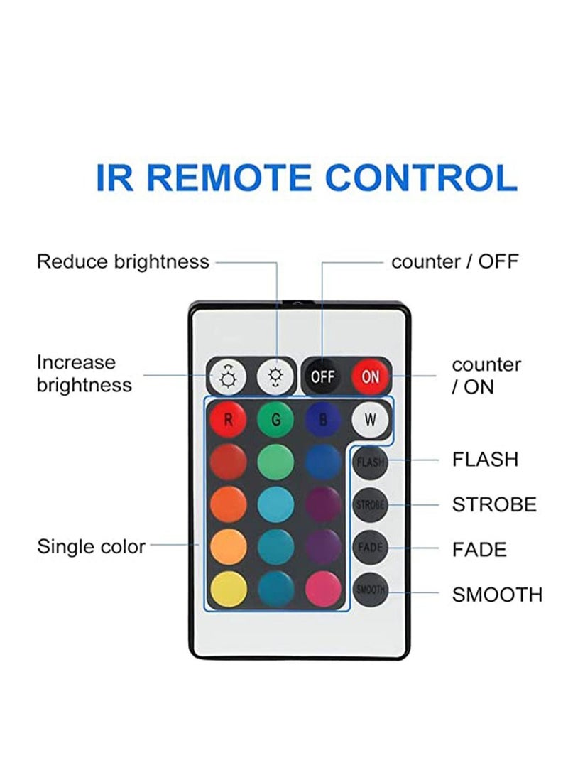 Y&D Tub Lights, Pool Lights Underwater with RF Remote, LED Changing Pond Magnets, Suction Cups, Waterproof Submersible for Swimming Fish Tanks - Image 3