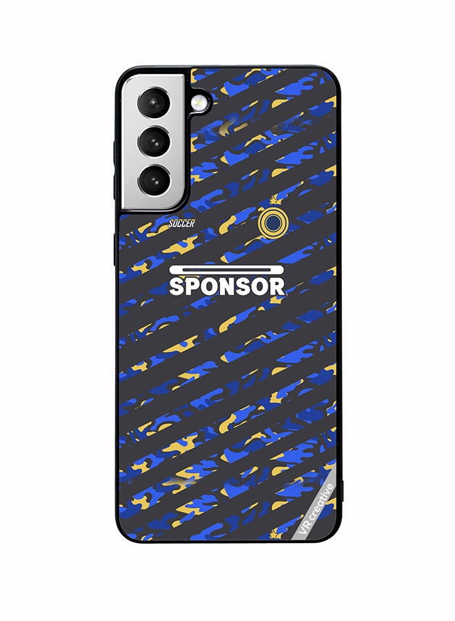 VR CREATIVE Protective Case Cover For Samsung Galaxy S22 5G Soccer Jersey Design Design Multicolour - Image 1