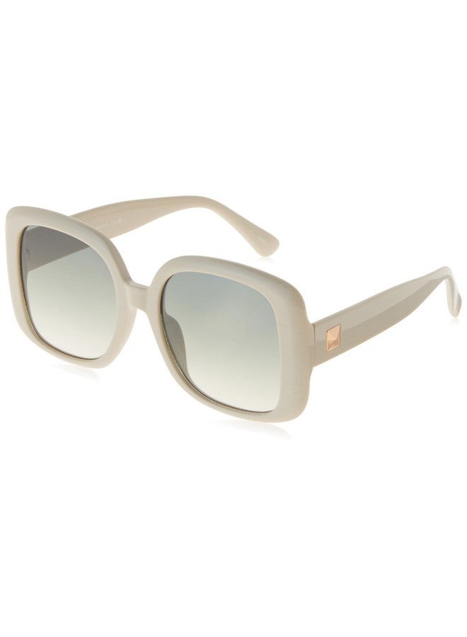 VINCE CAMUTO Women'S Vc1125 Oversized 100% Uv400 Protective Square Sunglasses. Luxe Gifts For Her 52 Mm Ivory - Image 1