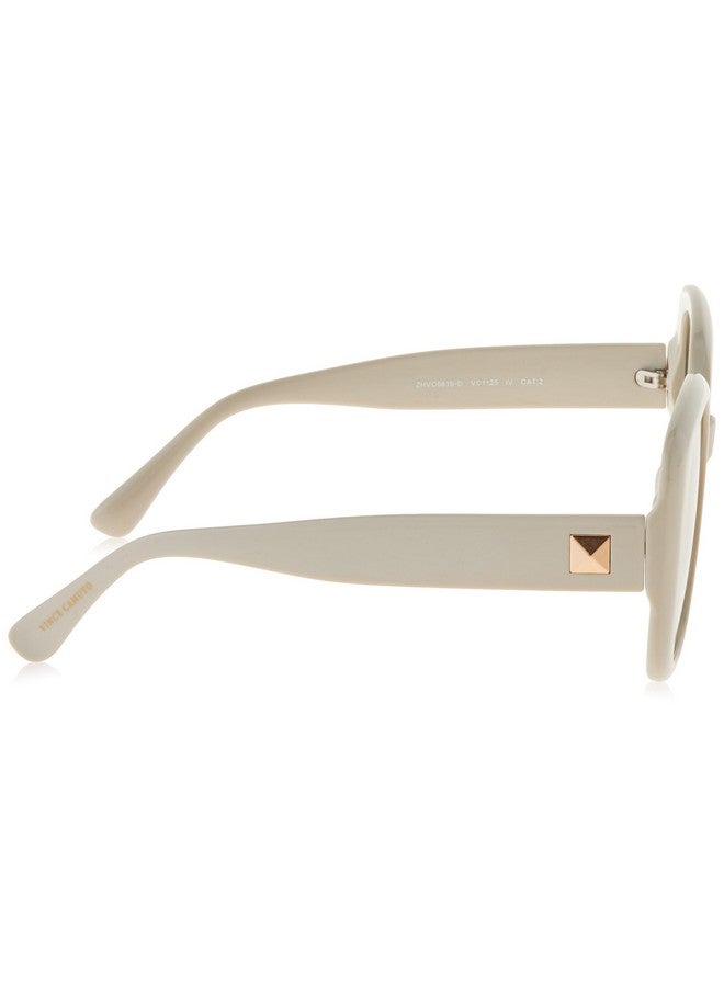 VINCE CAMUTO Women'S Vc1125 Oversized 100% Uv400 Protective Square Sunglasses. Luxe Gifts For Her 52 Mm Ivory - Image 3