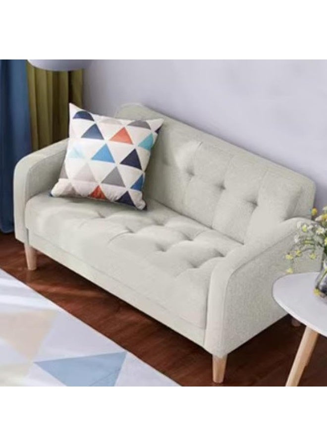 Comfynest Comfynest Small Linen Sofa In Solid Color, Scandinavian Style With Memory Foam Seat And Slipcover  - Image 1
