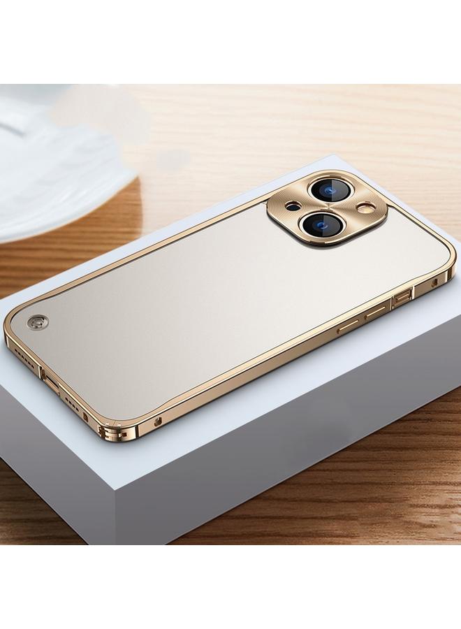 The Bros Case For iPhone 14 Plus Metal Frame + Frosted PC Phone Case