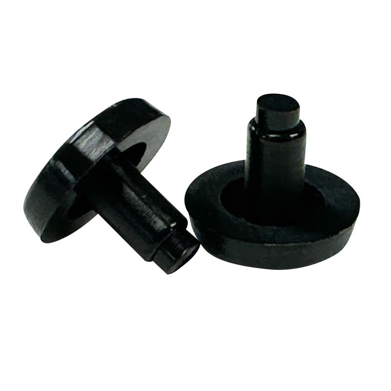 Jejavu Jejavu 34 inches Nylon Stem Bumper Glides Floor Protectors for Patio Swivel Chairs Pack of 25 Black 