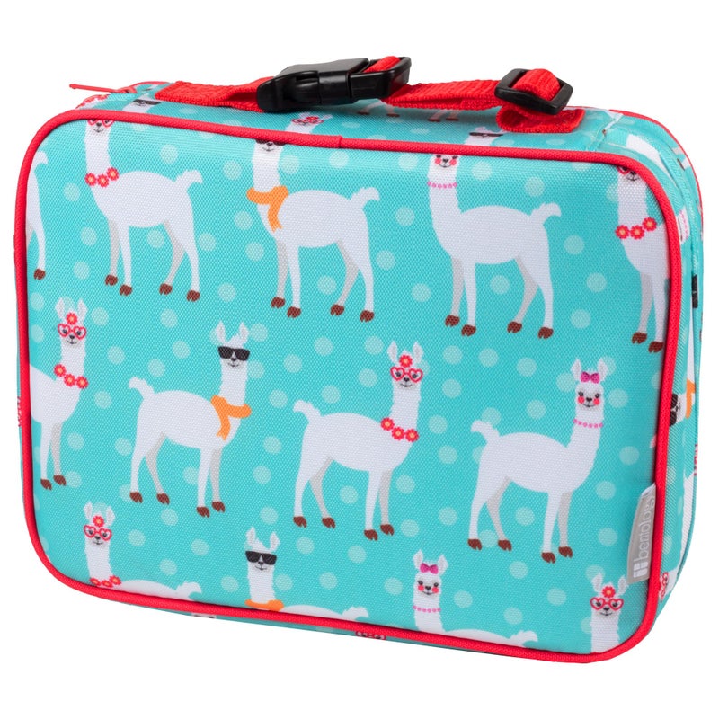 Bentology Lunch Box for Girls Kids Insulated Durable Lunchbox Tote Bag Fits Bento Boxes Containers Jars  Water Bottles Reusable School Lunch Sleeve Keeps Food Hotter or Colder Longer Llama