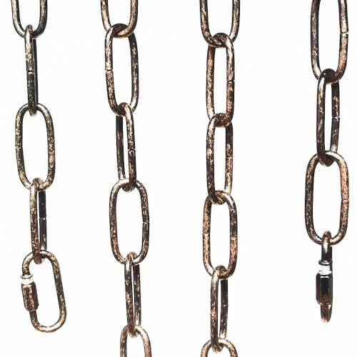 CUFEAL 6ft Aged Bronze Finish Lighting Chain Industrial Style Deco Chain (4mm) - Image 3